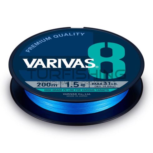 Varivas VARIVAS PE 8 BLUE EDITION 150m #0.6 0.128mm 13lb Fluo Ocean Blue