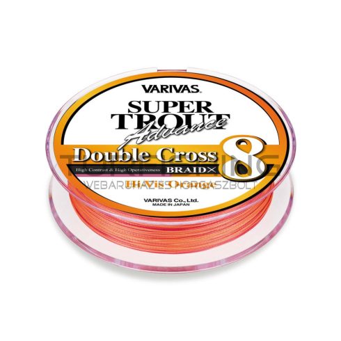 Varivas VARIVAS SUPER TROUT ADVANCE DOUBLE CROSS PE 8X 100m #0.8 11.4lb HI-VIS Orange