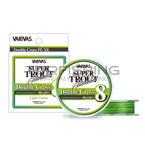 Varivas VARIVAS SUPER TROUT ADVANCE DOUBLE CROSS PE 8X 100m #0.6 9.6lb Light Green Fluo