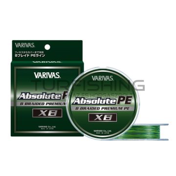   Varivas VARIVAS ABSOLUTE PREMIUM PE X8 150m #0.8 0.148mm 16lb Marking Green