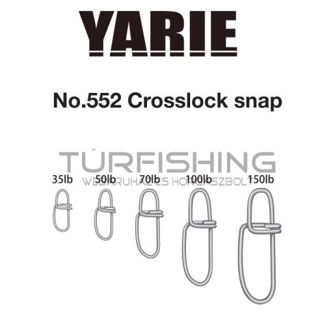 Yarie Jespa KAPOCS YARIE 552 CROSSLOCK SNAP 35LB