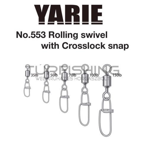 Yarie Jespa FORGÓKAPOCS YARIE 553 CROSSLOCK SNAP 35LB