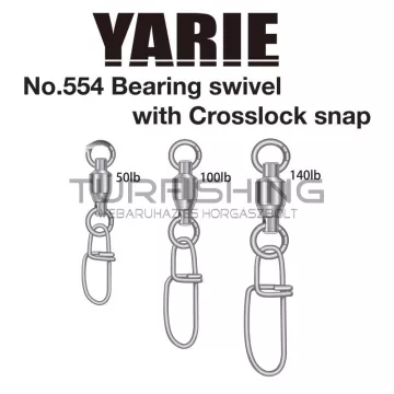   Yarie Jespa FORGÓKAPOCS YARIE 554 CROSSLOCK BEARING SWIVEL 50LB