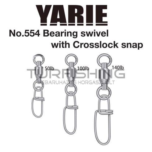 Yarie Jespa FORGÓKAPOCS YARIE 554 CROSSLOCK BEARING SWIVEL 50LB