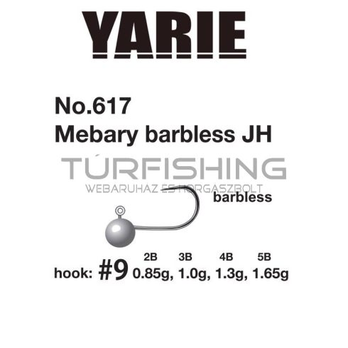 Yarie Jespa JIG FEJ YARIE 617 MEBARY BARBLESS 9 0.85gr