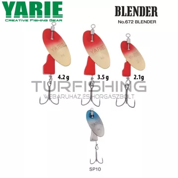   Yarie Jespa KÖRFORGÓ YARIE 672 BLENDER 3.5gr SP10 Blue Silver
