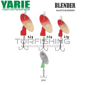   Yarie Jespa KÖRFORGÓ YARIE 672 BLENDER 4.2gr SP6 Silver Chart