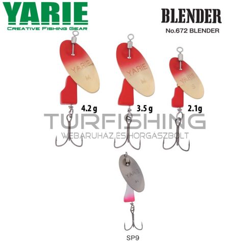 Yarie Jespa KÖRFORGÓ YARIE 672 BLENDER 4.2gr SP9 Silver Pink