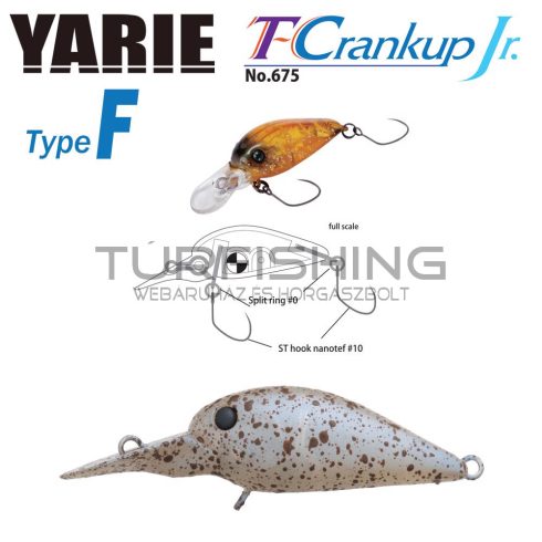 Yarie Jespa YARIE T-CRANKUP JR 675 TYPE F 2.8mm 1.8gr C22 Tana Color