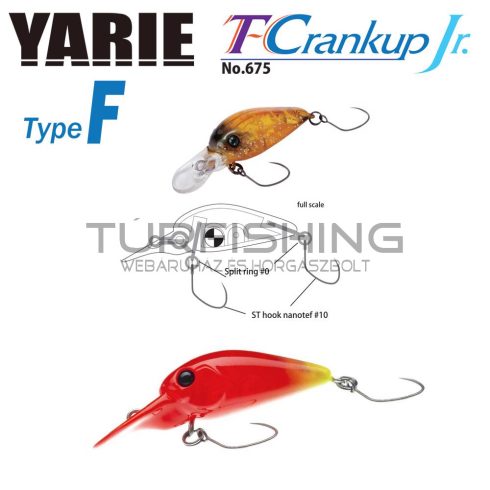 Yarie Jespa YARIE 675 T-CRANKUP JR TYPE F 2.8mm 1.8gr C23 Eliringo