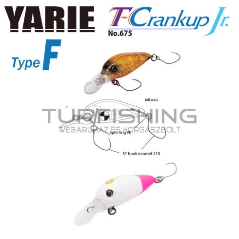 Yarie Jespa YARIE 675 T-CRANKUP JR TYPE F 2.8mm 1.8gr C25 Siro Pino