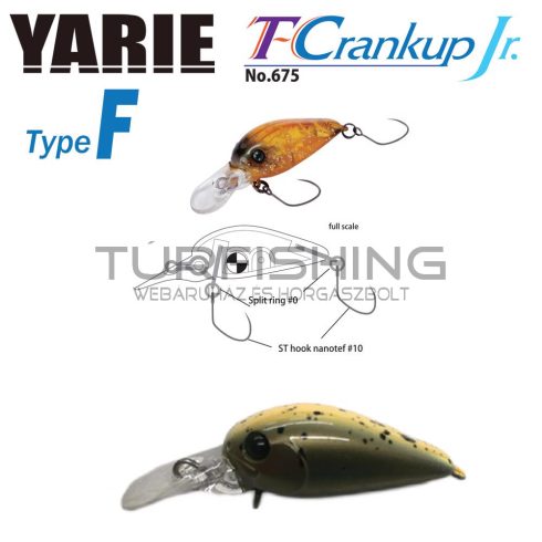 Yarie Jespa YARIE T-CRANKUP JR 675 TYPE F 2.8mm 1.8gr C28 Ca Uny