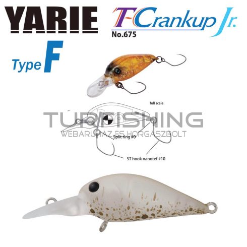 Yarie Jespa YARIE T-CRANKUP JR 675 TYPE F 2.8mm 1.8gr C3 Akayari