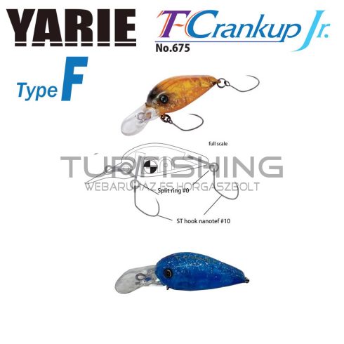 Yarie Jespa YARIE T-CRANKUP JR 675 TYPE F 2.8mm 1.8gr C32 IT Blue