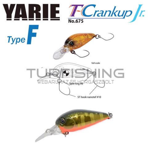 Yarie Jespa YARIE 675 T-CRANKUP JR TYPE F 2.8mm 1.8gr C33 Kurokin Yamame MG