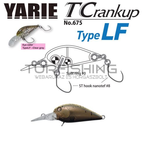 Yarie Jespa YARIE T-CRANKUP 675 TYPE LF 3.5mm 2.6gr C28 Ca Uny