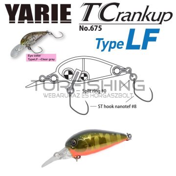   Yarie Jespa YARIE 675 T-CRANKUP TYPE LF 3.5mm 2.6gr C33 Kurokin Yamame MG