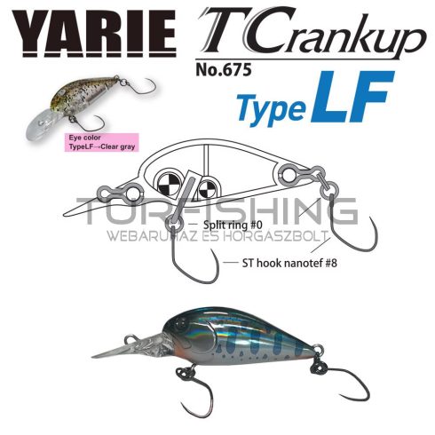 Yarie Jespa YARIE 675 T-CRANKUP TYPE LF 3.5mm 2.6gr D6 OB Yamame