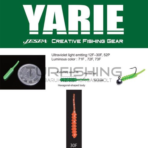 Yarie Jespa YARIE AMIBAITS 691 0.9 2.3cm 30F Orange/Silver Glitter