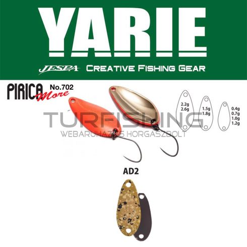 Yarie Jespa YARIE 702 PIRICA MORE 1.0gr AD2 Mastu Pellet B