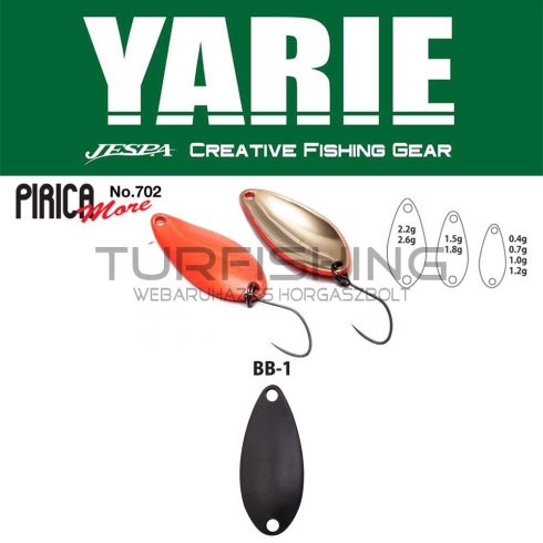 Yarie Jespa YARIE 702 PIRICA MORE 1.0gr BB1 Black