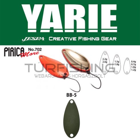 Yarie Jespa YARIE 702 PIRICA MORE 1.0gr BB5 Olive