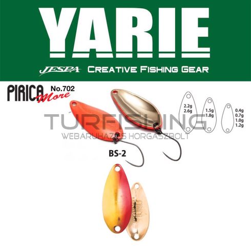 Yarie Jespa YARIE 702 PIRICA MORE 1.5gr BS-2 Red/Gold