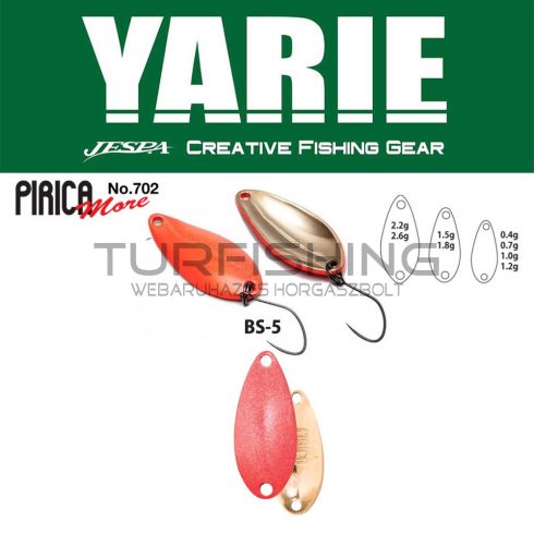 Yarie Jespa YARIE 702 PIRICA MORE 1.5gr BS-5 Matte Red