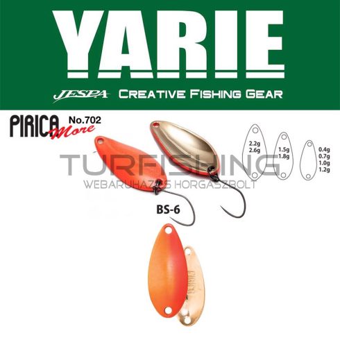 Yarie Jespa YARIE 702 PIRICA MORE 1.5gr BS-6 Candy Orange