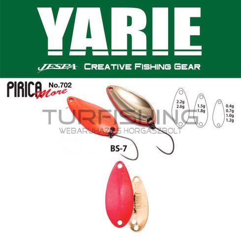 Yarie Jespa YARIE 702 PIRICA MORE 1.5gr BS-7 Candy Pink