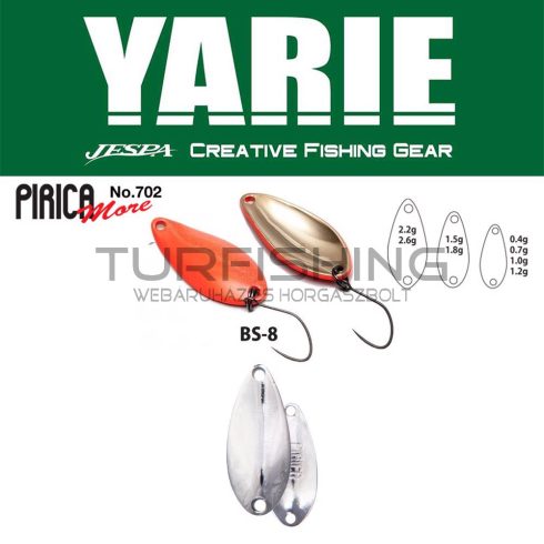 Yarie Jespa YARIE 702 PIRICA MORE 1.5gr BS-8 Silver