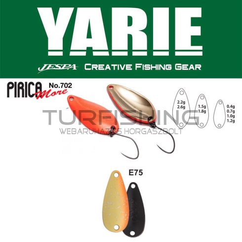 Yarie Jespa YARIE 702 PIRICA MORE 1.5gr E75 Orange Peel