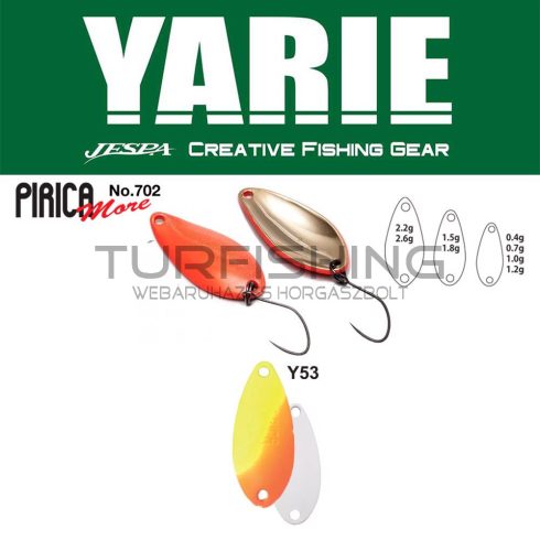 Yarie Jespa YARIE 702 PIRICA MORE 1.5gr Y53 Lemon/Orange