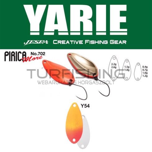 Yarie Jespa YARIE 702 PIRICA MORE 1.5gr Y54 Orange/Red