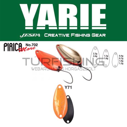 Yarie Jespa YARIE 702 PIRICA MORE 1.5gr Y71 Orange