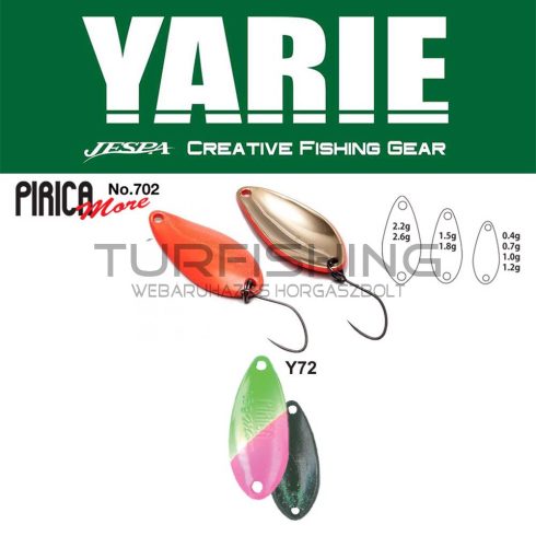 Yarie Jespa YARIE 702 PIRICA MORE 1.5gr Y72 Green/Pink