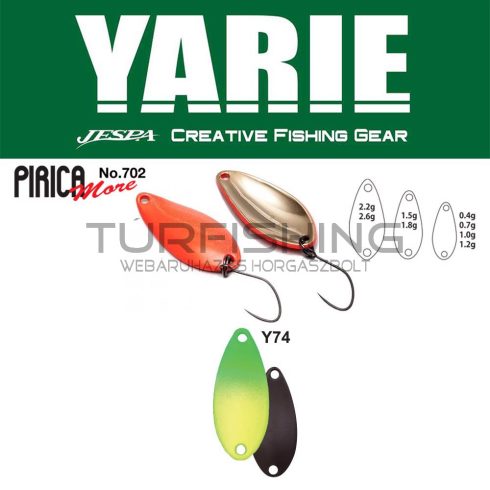 Yarie Jespa YARIE 702 PIRICA MORE 1.5gr Y74 Green/Lemon