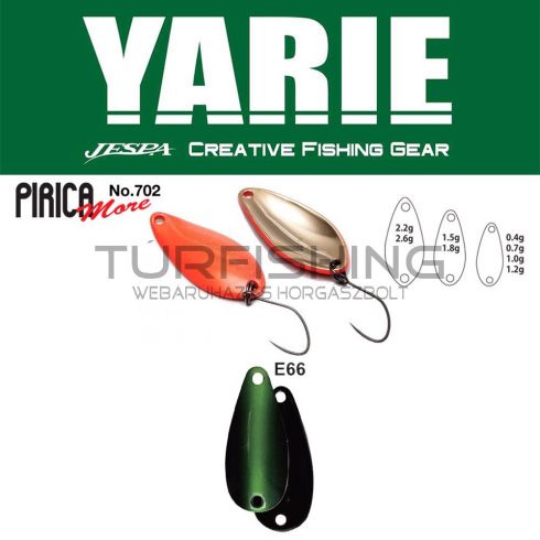 Yarie Jespa YARIE 702 PIRICA MORE 2.2gr E66 Fits Green