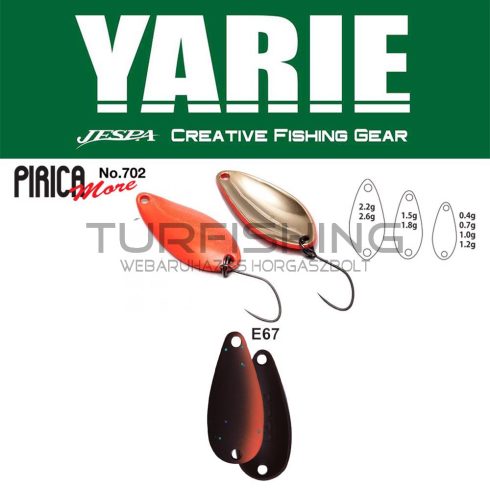 Yarie Jespa YARIE 702 PIRICA MORE 2.2gr E67 Winner Brown