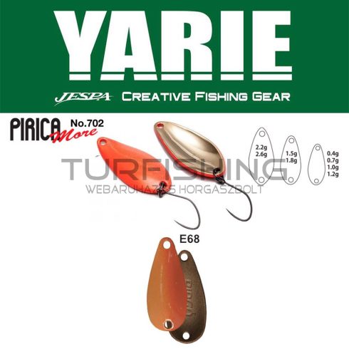 Yarie Jespa YARIE 702 PIRICA MORE 2.2gr E68 Caramel Gold