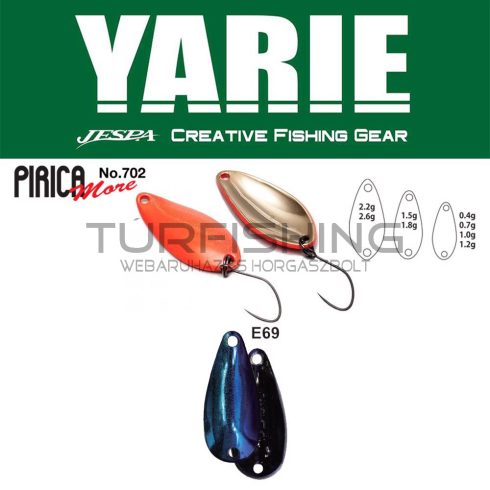 Yarie Jespa YARIE 702 PIRICA MORE 2.2gr E69 Fire Blue