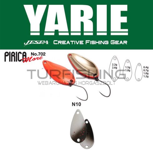 Yarie Jespa YARIE 702 PIRICA MORE 2.2gr N10 Black Slash