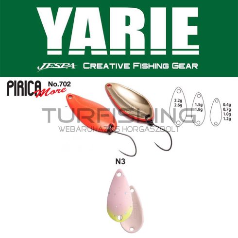 Yarie Jespa YARIE 702 PIRICA MORE 2.2gr N3 Light Pink Glow