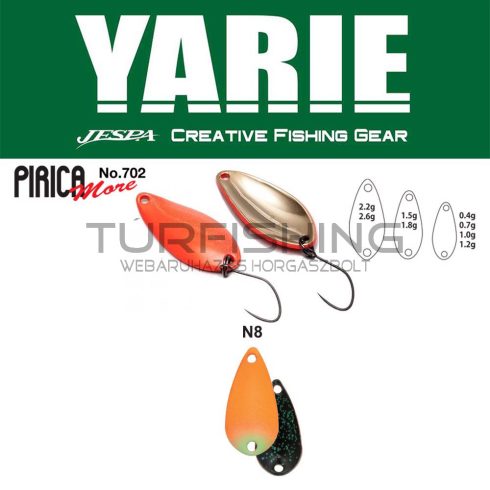 Yarie Jespa YARIE 702 PIRICA MORE 2.2gr N8 AG Carrot/Black