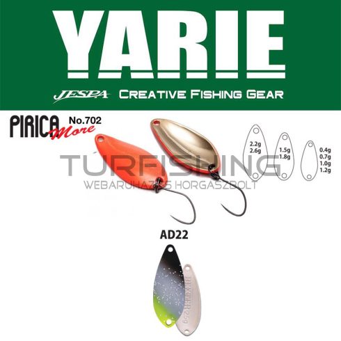 Yarie Jespa YARIE 702 PIRICA MORE 2.6gr AD22 Saber Silver