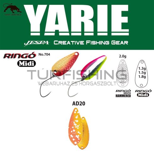 Yarie Jespa YARIE 704 RINGO MIDI 1.8gr AD20 First Fire