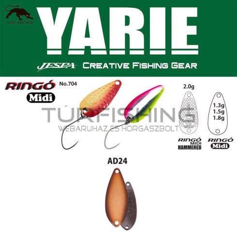 Yarie Jespa YARIE 704 RINGO MIDI 1.8gr AD24 Oyster