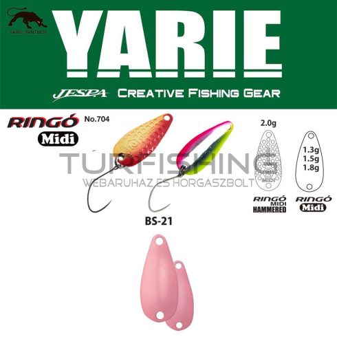 Yarie Jespa YARIE 704 RINGO MIDI 1.8gr BS-21 Gradation R Pink