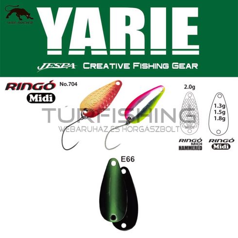 Yarie Jespa YARIE 704 RINGO MIDI 1.8gr E66 Fits Green