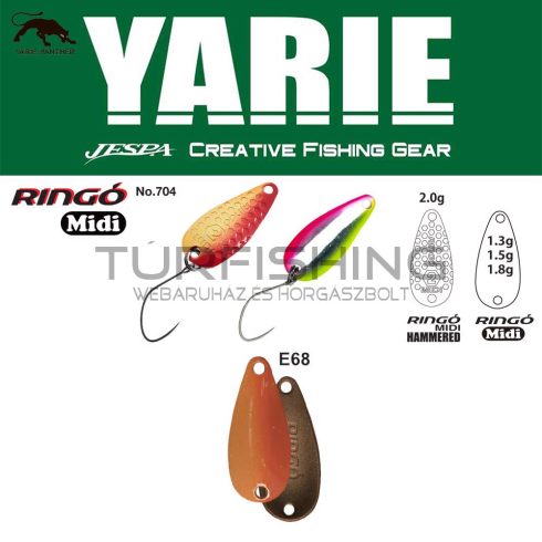 Yarie Jespa YARIE 704 RINGO MIDI 1.8gr E68 Caramel Gold